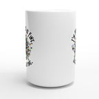 Tangled Christmas Lights, I'm Fine, This Is Fine, Everything's Fine - White 15oz Ceramic Mug Christmas 15oz Mug Christmas Globally Fulfilled