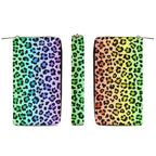 Rainbow Leopard Print - PU Leather Wallet