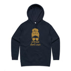 Gym Hair, Don't Care - Womens Hoodie Navy Womens Hoodie Fitness Printed In Australia