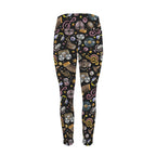 Retro Music Mix - Women's High Waist Pockets Yoga Leggings