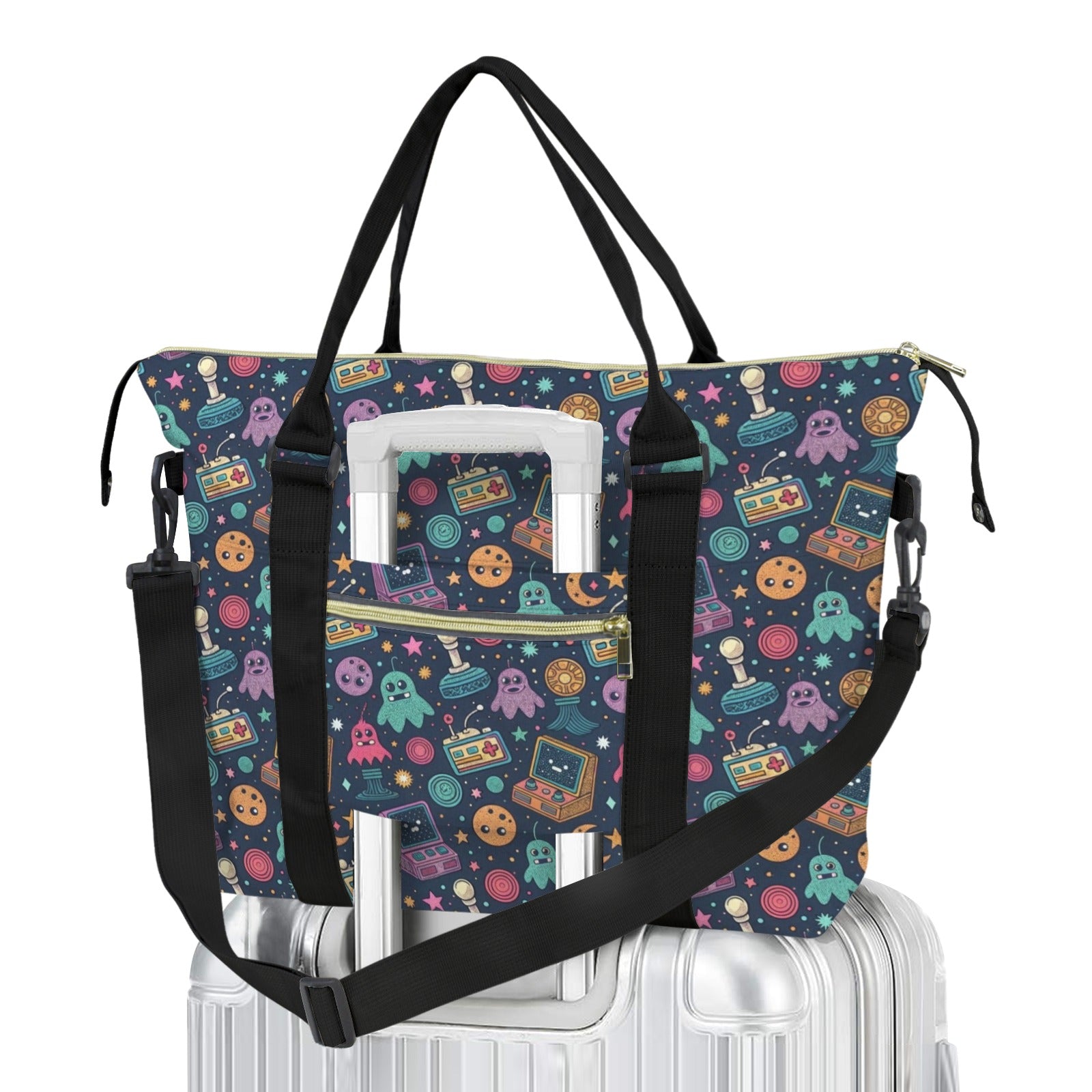 Space Arcade Duffle Bag-Simple (Model 1715) One Size Duffle Bag-Simple (1715)