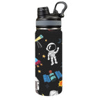 Kids Space - Insulated Water Bottle with Dual-Use Lid (18oz) One Size Insulated Water Bottle with Dual-Use Lid (18oz) Printed Offshore Space