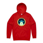 UFO Alien Abduction, Sorry I'm Taken - Mens Hoodie Red Mens Hoodie Printed In Australia Sci Fi