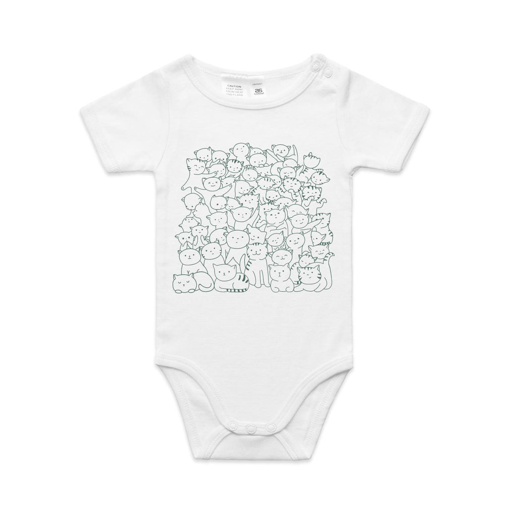 Lots And Lots Of Cats AS Colour Baby Bodysuit