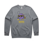 Music Moves Me - AS Colour Stencil Crew Sweatshirt Gravel Sweatshirt Music Printed In Australia