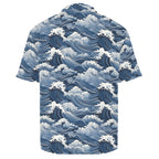 Japanese Waves Men's Crinkle Hawaiian Shirt