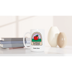 Personalise - We Appreciate You, Teacher, Apple - White 15oz Ceramic Mug Personalised 15oz Mug customise Globally Fulfilled personalise Teacher