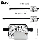 Black And White Dogs - Belt Bag