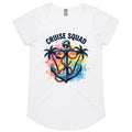 Cruise Squad, Anchor Womens Cruise Scoop Neck T-Shirt White Womens Cruise Scoop Neck T-shirt Cruise Printed In Australia