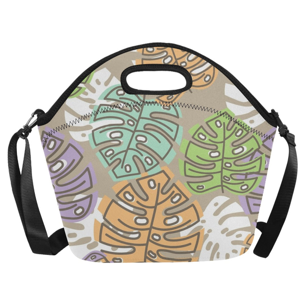 Leaves - Neoprene Lunch Bag Neoprene Lunch Bag Printed Offshore