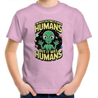 Alien, I'm Not Saying It Was Humans - Kids Youth T-shirt Pink Kids Youth T-shirt Printed In Australia Sci Fi