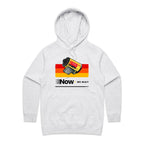 Camera Film, Now We Wait Women's AS Colour Hoodie White Marle Womens Hoodie Printed In Australia Retro