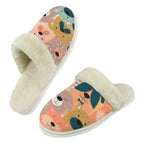 Lots Of Dogs Men's Fur Trim Thick-Sole Indoor Slippers 2XL Men's Fur Trimmed Slippers animal Printed Offshore