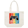 Gamer Shoulder Canvas Tote Bag Default Title Large Tote Bag Games Printed In Australia