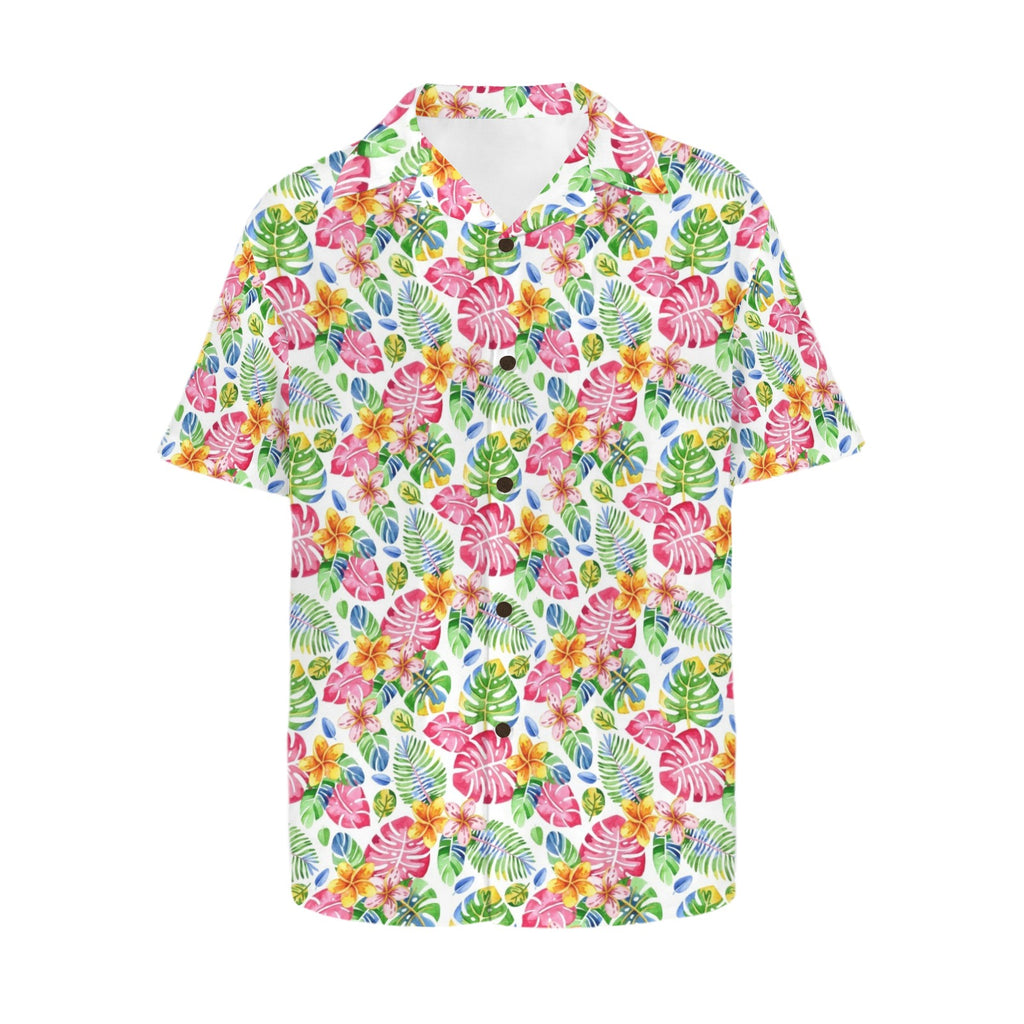 Bright Painted Tropical Men's Hawaiian Shirt