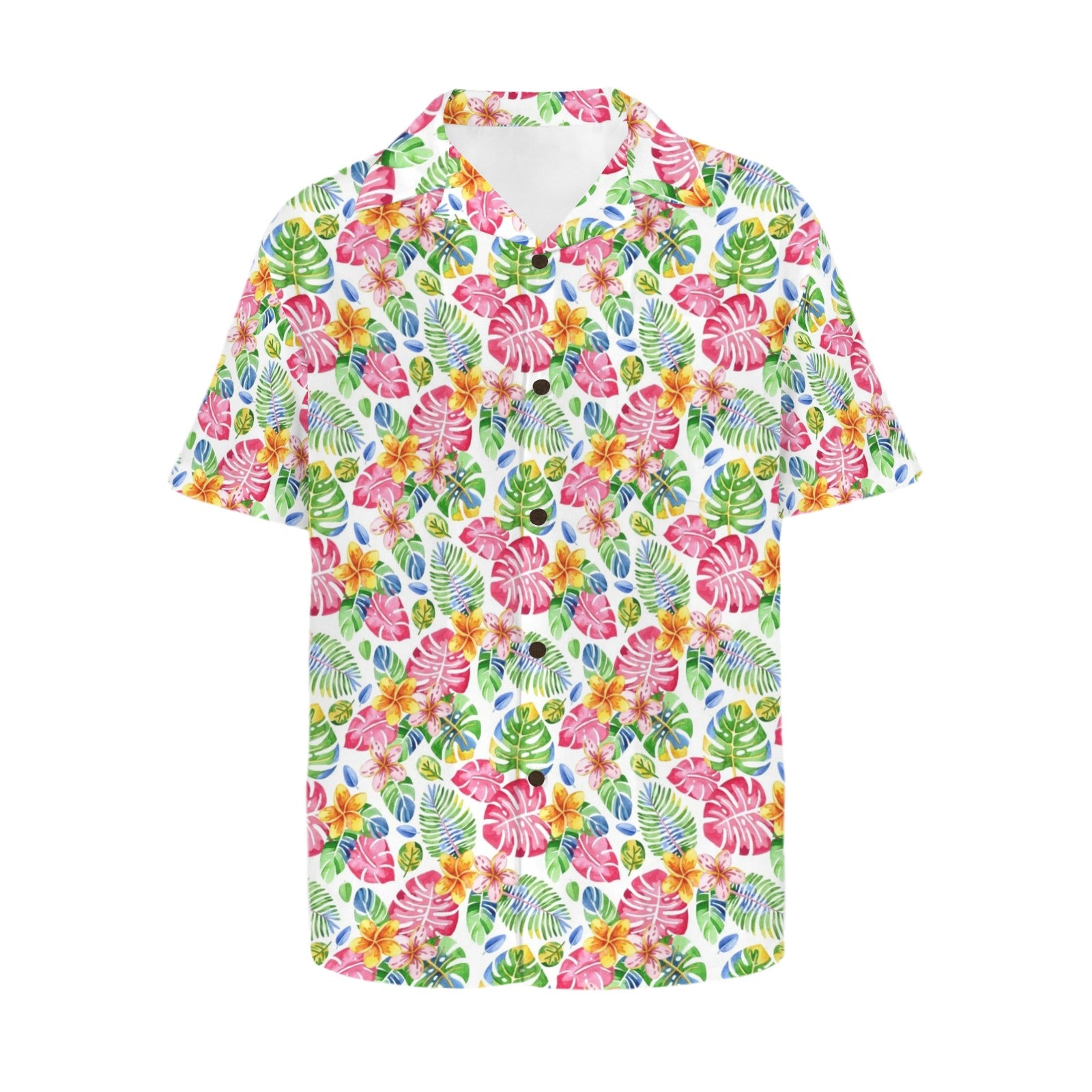 Bright Painted Tropical Men's Hawaiian Shirt