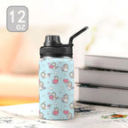 Rainbow Unicorn Kids Water Bottle with Chug Lid (12 oz) Kids Water Bottle with Chug Lid animal Printed Offshore