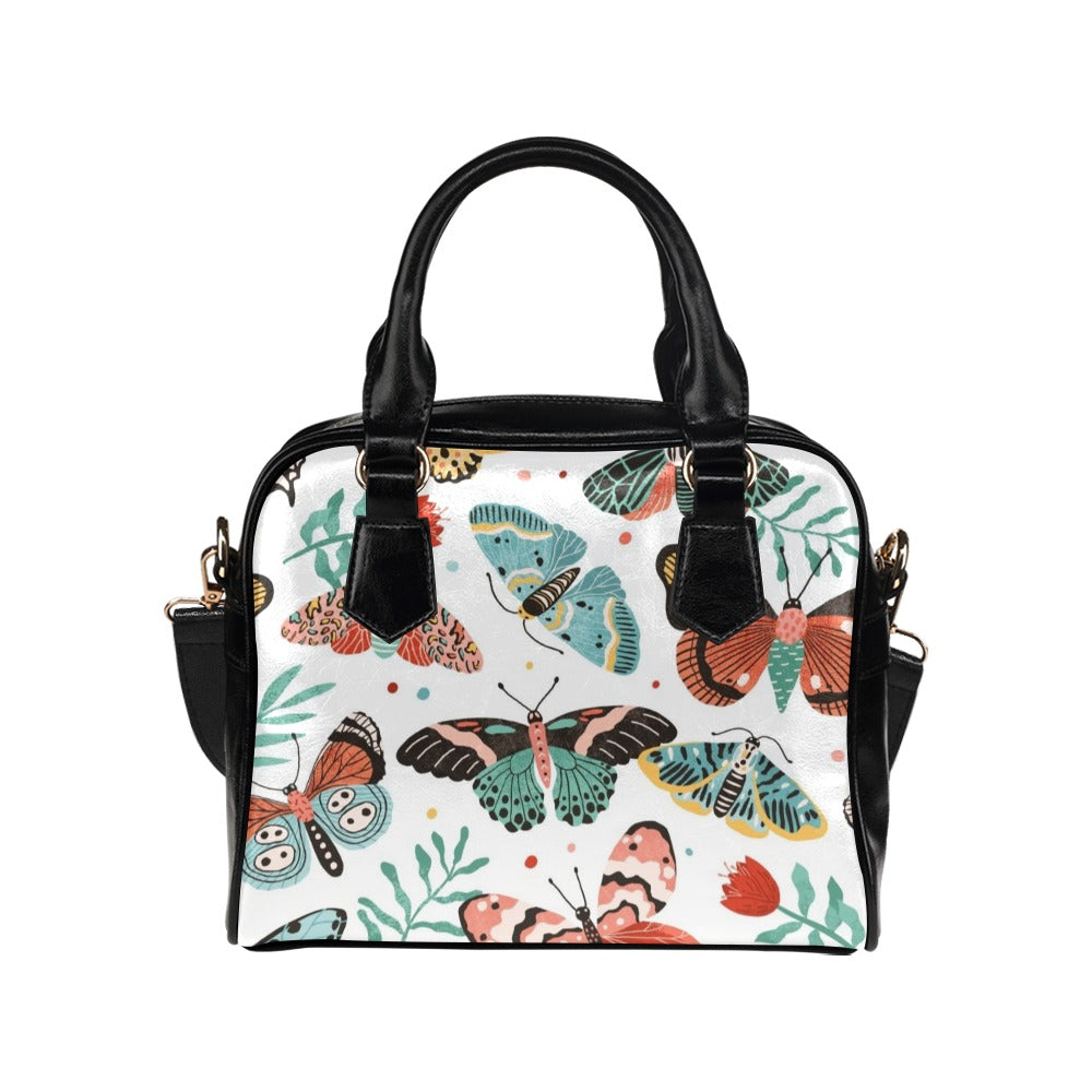 Pretty Moths And Butterflies Shoulder Handbag