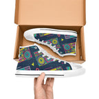 Boombox - Women's High Top Canvas Shoes