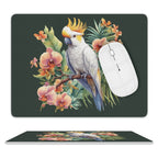 Cockatoo Leather Mouse Pad white One size Leather Mouse Pad animal Printed Offshore