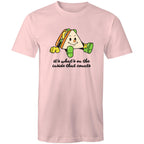 Sandwich, It's What's On The Inside That Counts - Mens T-Shirt Pink Mens T-shirt Food Printed In Australia