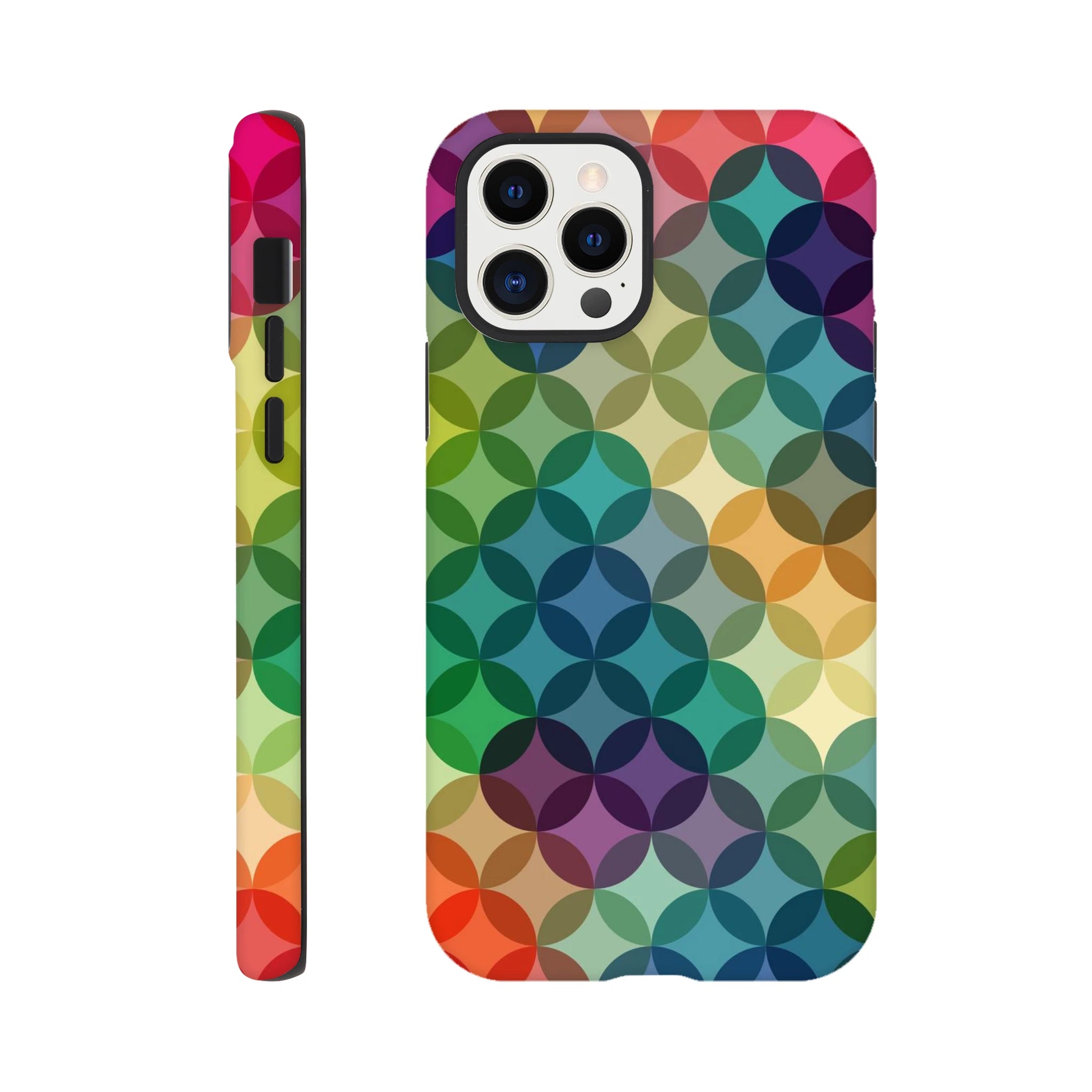 Circle Pattern - Apple iPhone Tough case iPhone 12 Pro iPhone Tough Case Globally Fulfilled