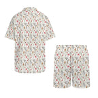 Australian Plants And Animals Men's Hawaiian Shirt & Shorts Set