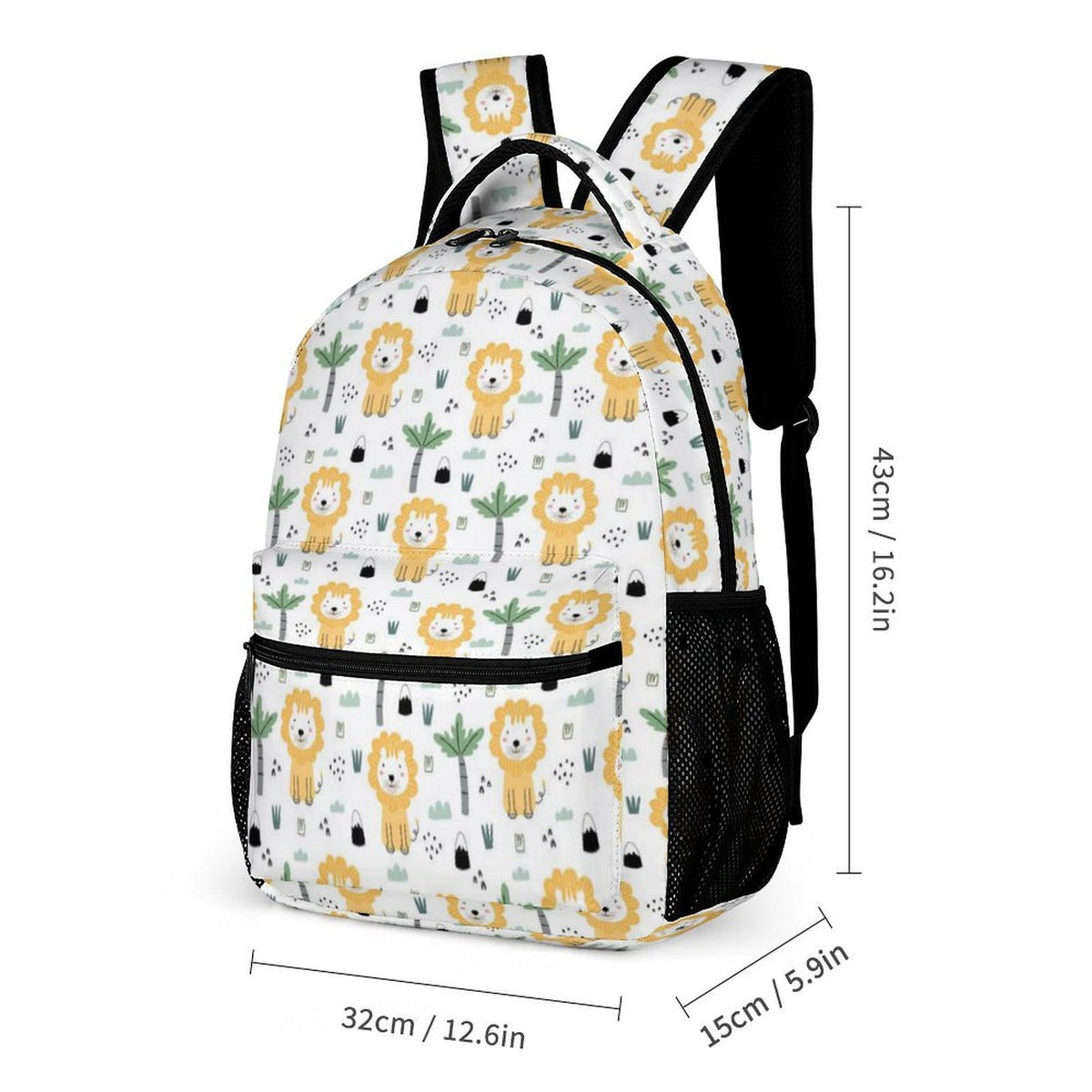 Lions Backpack, Lunch Bag & Pencil Case Set