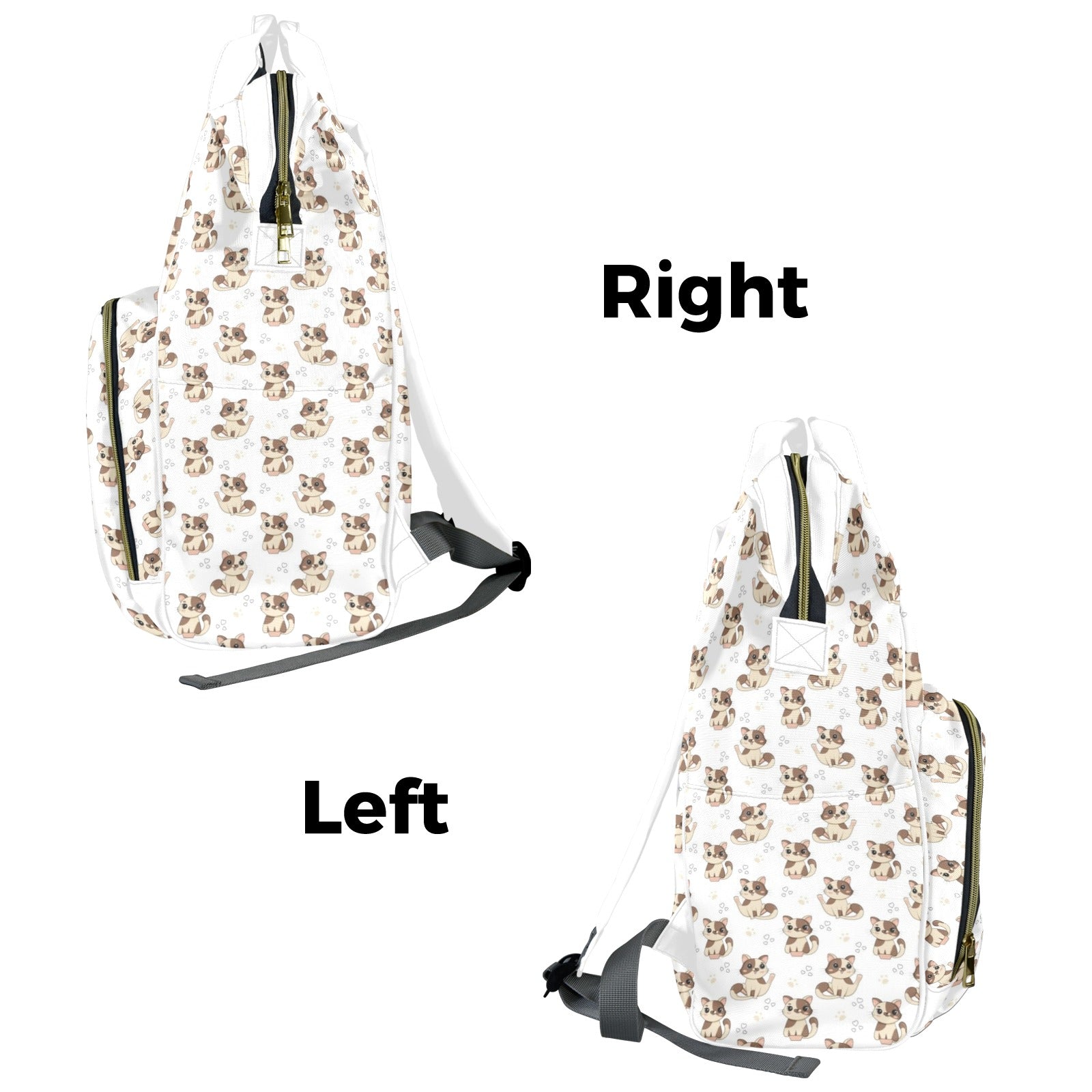 Cheeky Cats Multi-Function Backpack, Nappy / Diaper Bag Multi-function Backpack, Nappy / Diaper Bag animal Printed Offshore