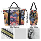 Aussie Floral Duffle Bag-Simple (Model 1715) Duffle Bag-Simple (1715)