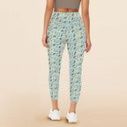 Parrots Women's High Waist Pockets Yoga Leggings Women's High Waist Pockets Yoga Leggings Birds Printed Offshore