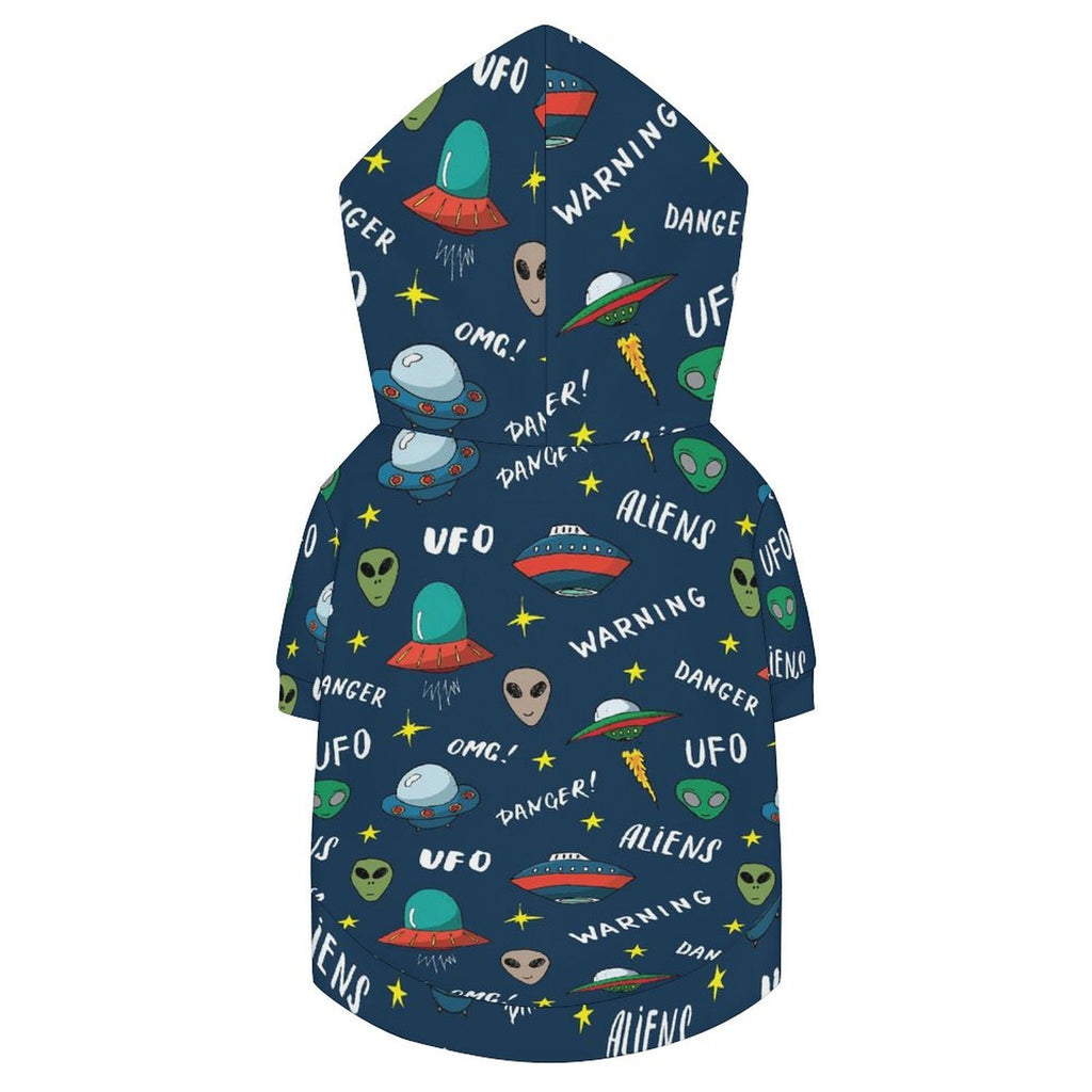 UFO's And Aliens Pet Hoodie (Small Size)