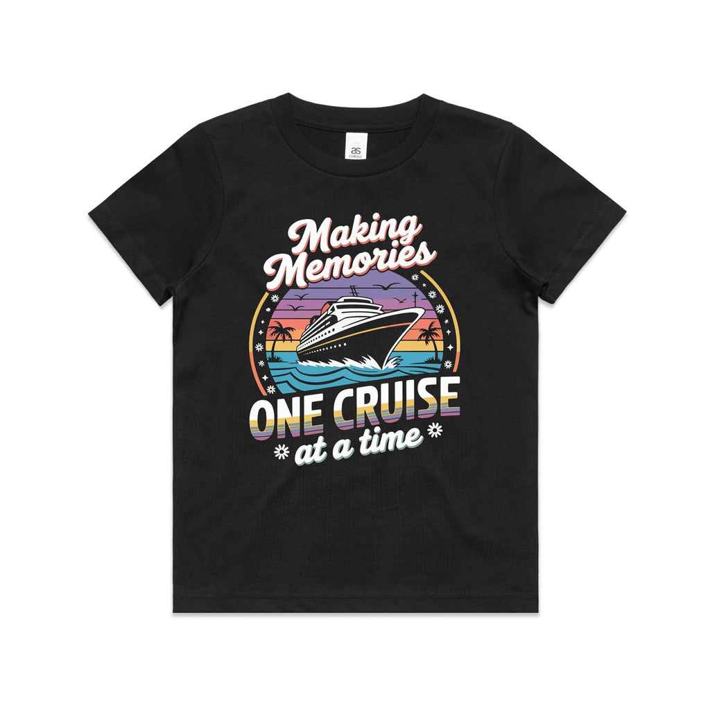 Making Memories, One Cruise At A Time Kids Cruise T-shirt Black Kids Cruise T-shirt Cruise Printed In Australia
