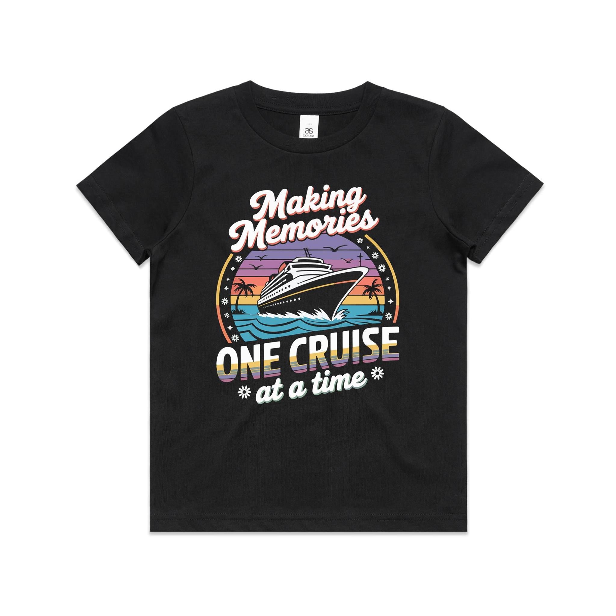 Making Memories, One Cruise At A Time Kids Cruise T-shirt Black Kids Cruise T-shirt Cruise Printed In Australia