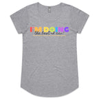 I'm Doing The Best I Can - Womens Scoop Neck T-Shirt Grey Marle Womens Scoop Neck T-shirt Positivity Printed In Australia