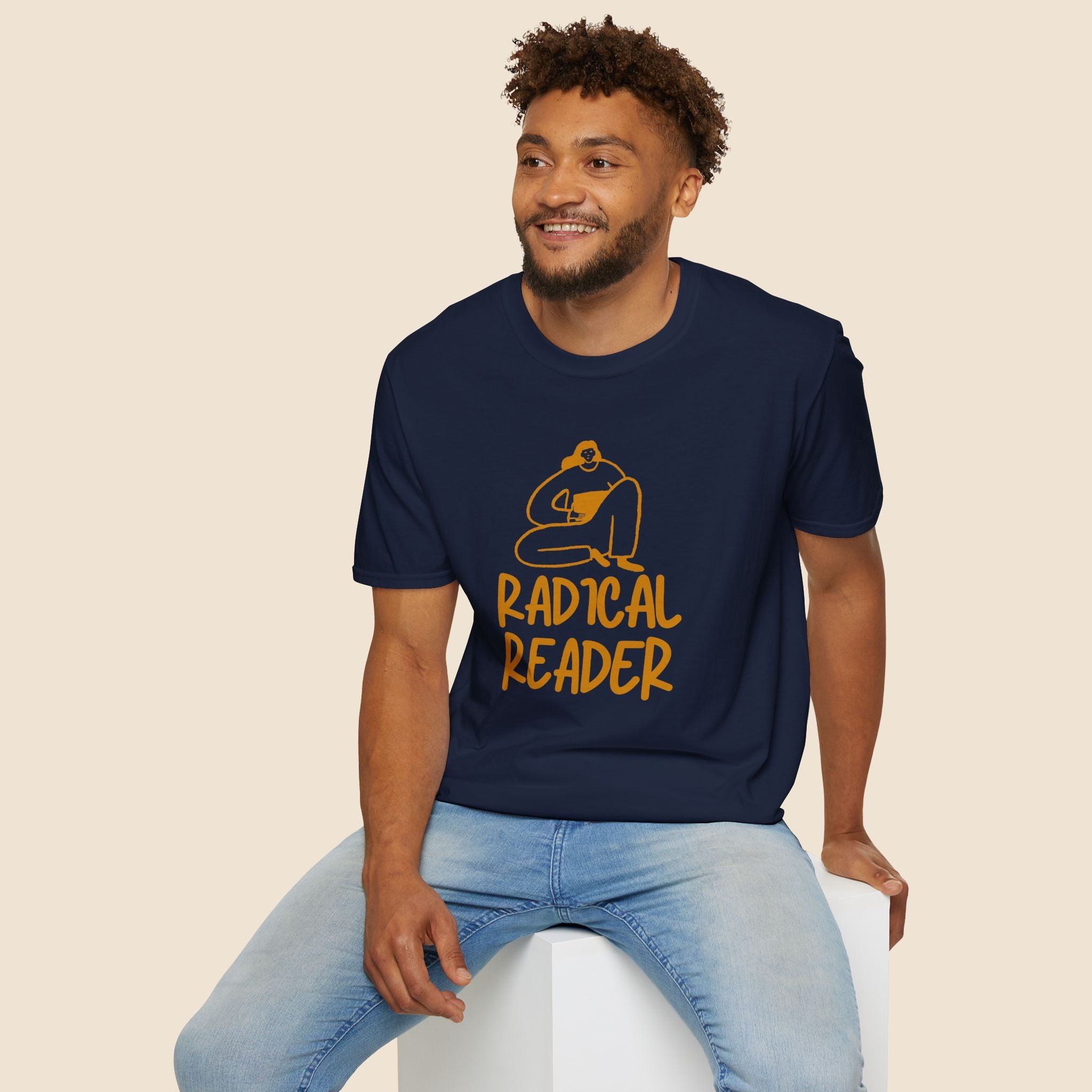 Radical Reader Unisex T-Shirt Unisex Adult T-shirt Globally Fulfilled Reading