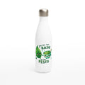 You're The Basil To My Pesto, Valentine - White 17oz Stainless Steel Water Bottle Default Title White Water Bottle Food Globally Fulfilled Love