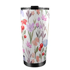 Floral Watercolour - 20oz Mobile Tumbler with Lid (Black Lock) 20oz Travel Mug Plants Printed Offshore