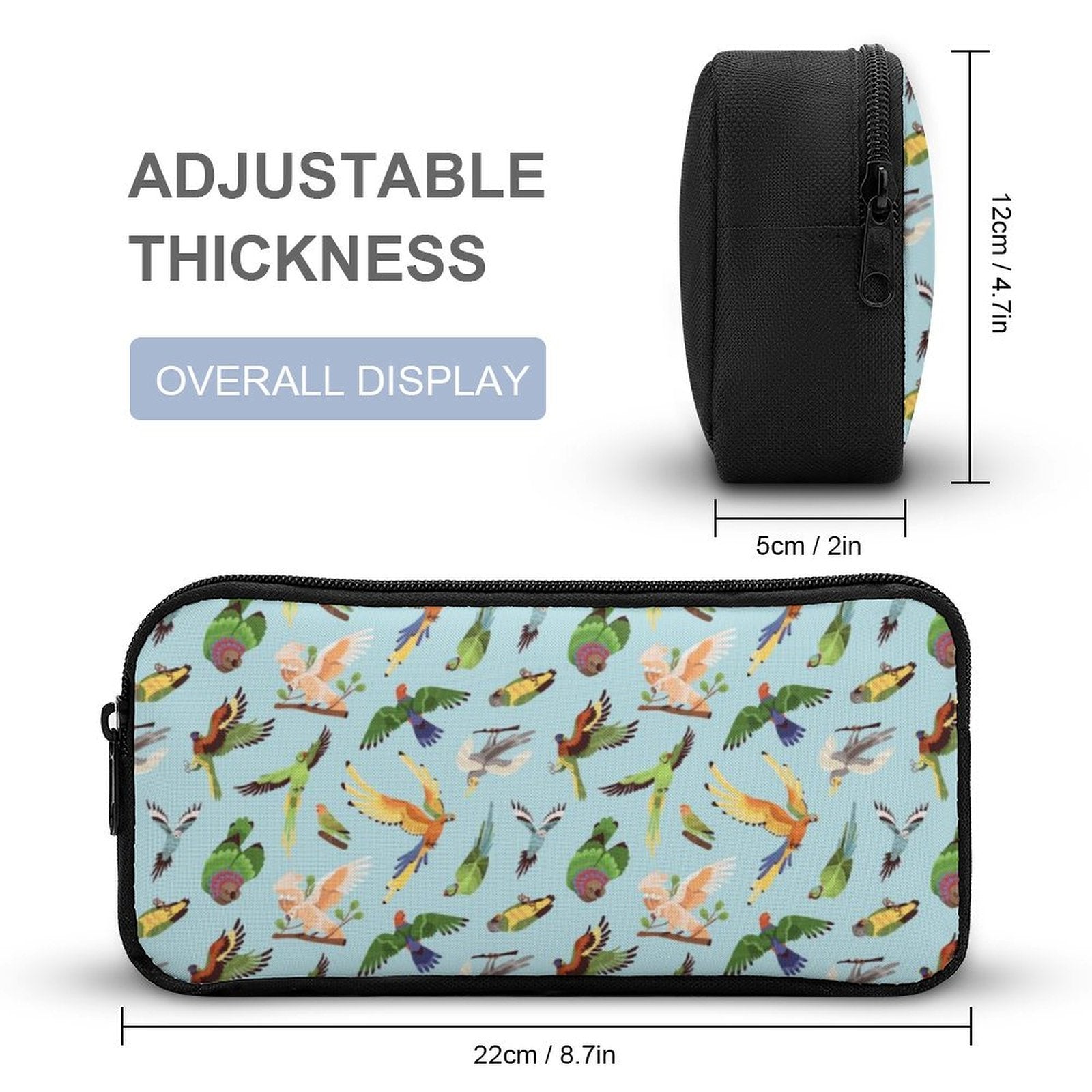 Parrots Backpack, Lunch Bag & Pencil Case Set