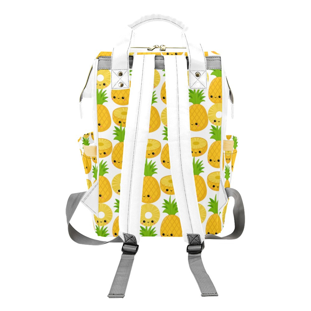Happy Pineapples - Multi-Function Backpack, Nappy / Diaper Bag