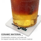 My Ducks May Not Be In A Row - Ceramic Coasters (Square) Ceramic Coasters animal Printed Offshore