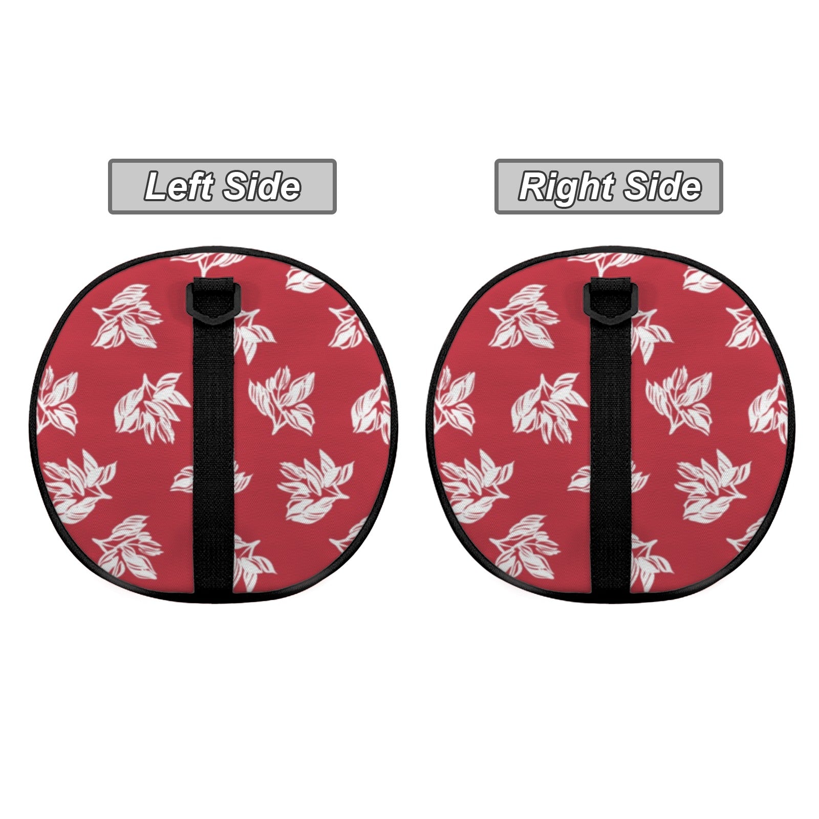Red Retro Foliage Duffle Bag Duffle Bag Printed Offshore