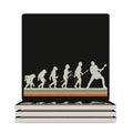 Guitarist Evolution Ceramic Coasters (Square) white Ceramic Coasters Music Printed Offshore