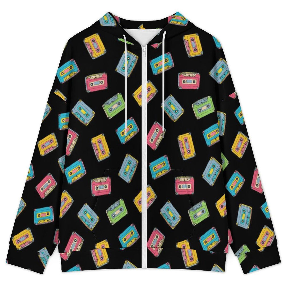 Colourful Cassettes Women's Full-Zip Hoodie