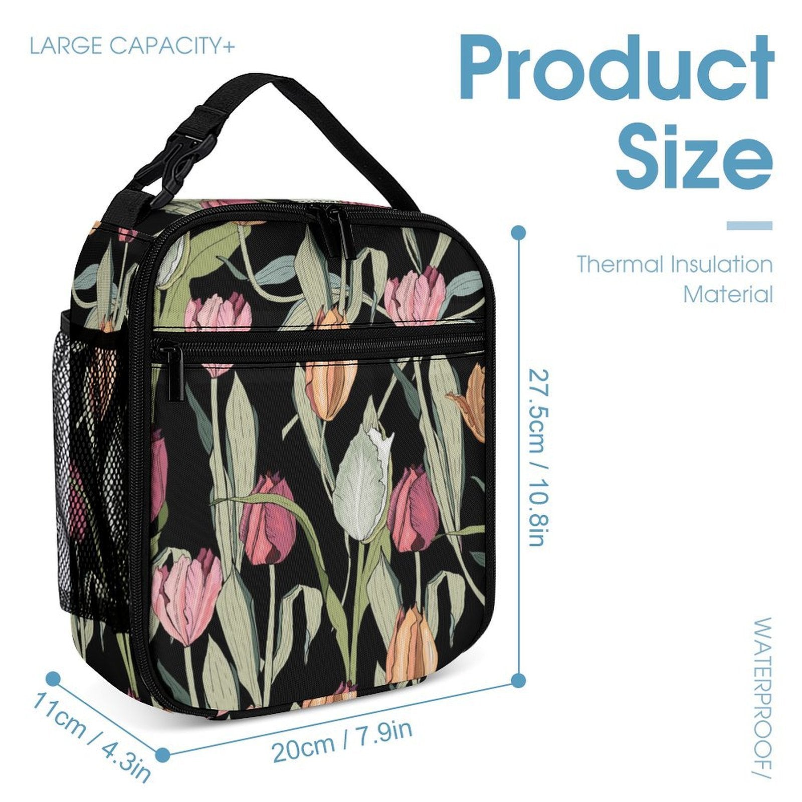 Tulips Backpack, Lunch Bag & Pencil Case Set
