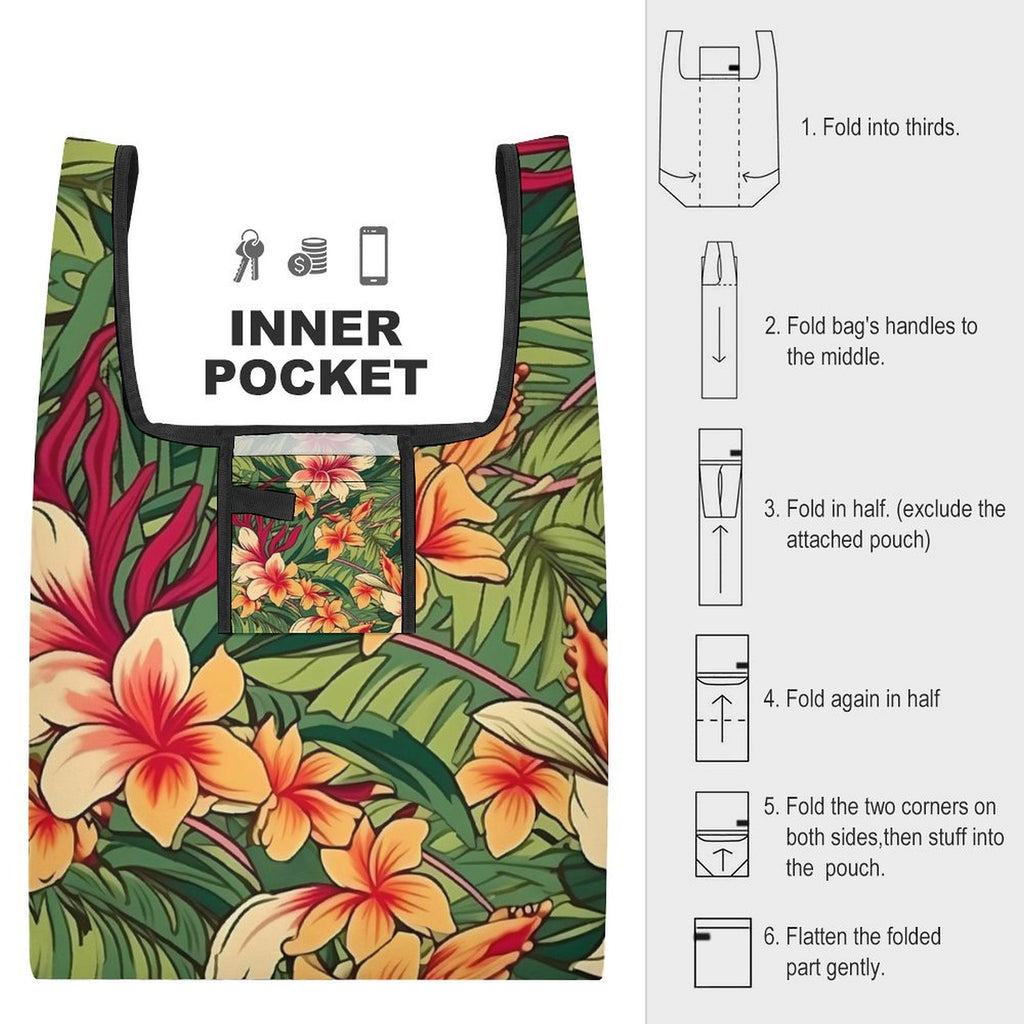 Vintage Floral - Collapsible Shopping Bag