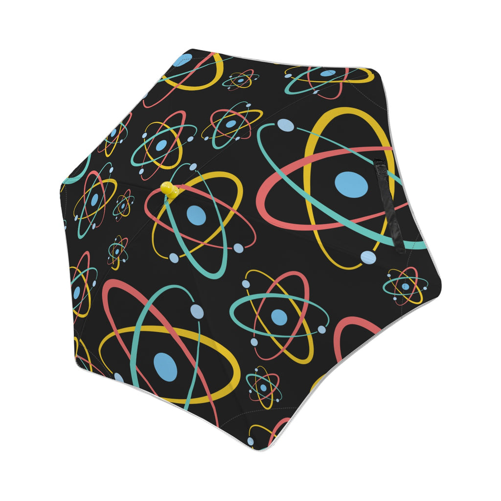 Atoms Kids Safe Round Corner Umbrella One Size Kids Safe Round Corner Umbrella Printed Offshore Science