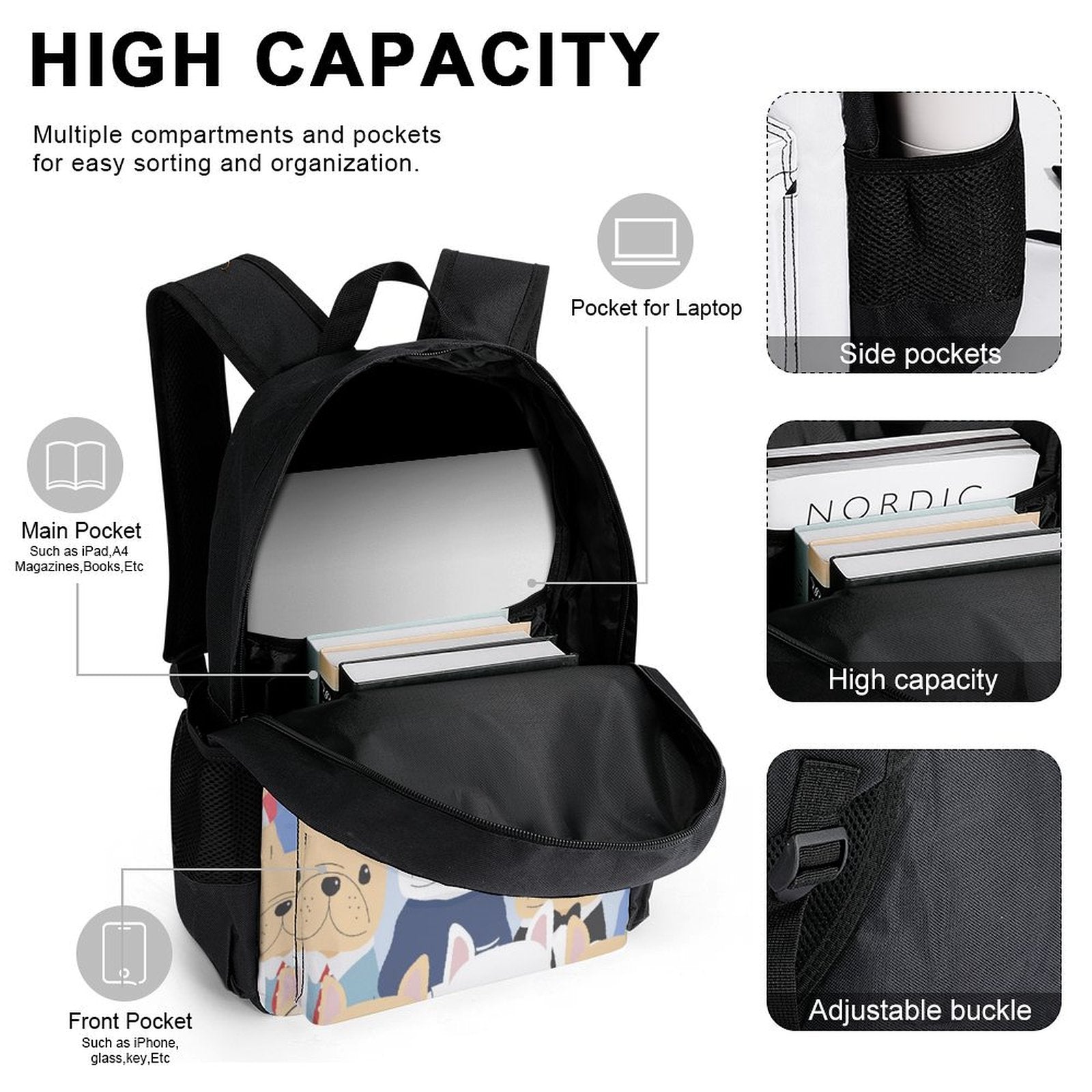 Cat Crowd - Three Piece Backpack Set