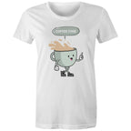 Coffee Time - Womens T-shirt White Womens T-shirt Coffee Printed In Australia