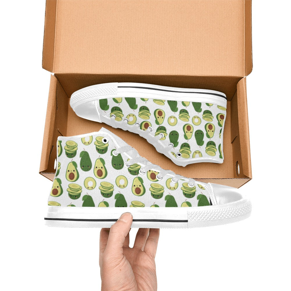 Cute Avocados - Men's High Top Canvas Shoes